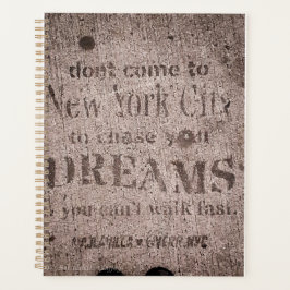 Planificador "Dreams de acera-Little Italy, NYC"