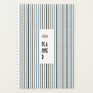Planificador Echo Trails 2026 – Rayas Azules