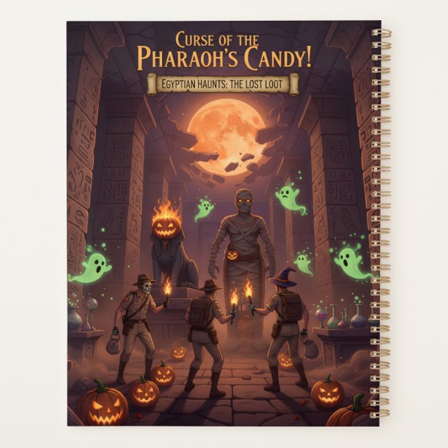 Planificador Egipcio de Halloween (Reverso)
