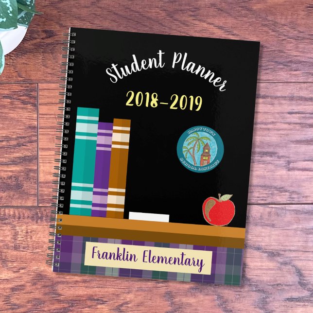 Planificador elemental de estudiantes con logotipo (Elementary school planner with school district seal . )
