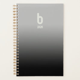 Planificador en espiral negro – 2026 Breath