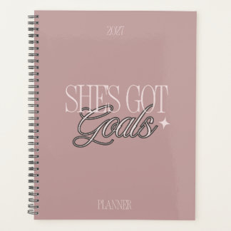 Planificador en espiral rosa polvoriento She's Got