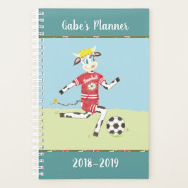 Planificador escolar de vacas futboleras