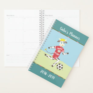 Planificador escolar de vacas futboleras