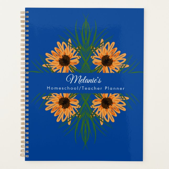 Planificador Escolar para Maestros de Sunflower Bl (Anverso)
