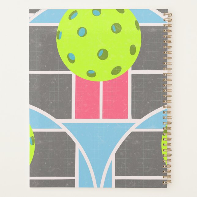 Planificador escollado de Pickleball moderno (Reverso)