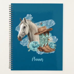 Planificador Espiral de Caballo Occidental - Azul