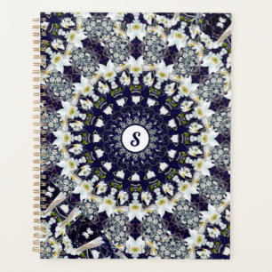 Planificador espiral de manala azul y blanca perso