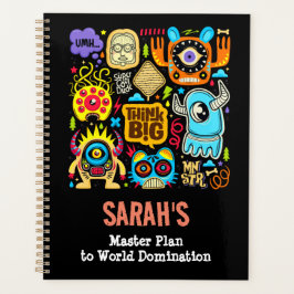 Planificador - Famosos Doodles de Monstruos: Piens