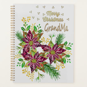 Planificador Feliz Navidad Abuela: