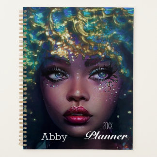 Planificador femenino afroamericano personalizado