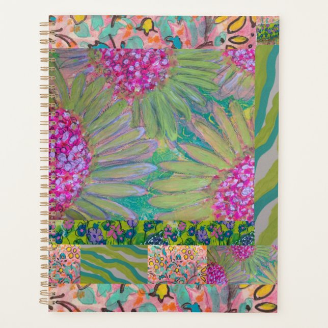 Planificador - Floral Abstracto 8 (Anverso)