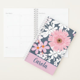 Planificador Floral Beige Personalizado