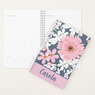 Planificador Floral Beige Personalizado