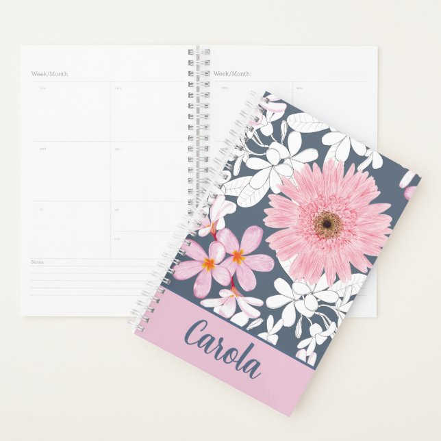 Planificador Floral Beige Personalizado (Demostración)