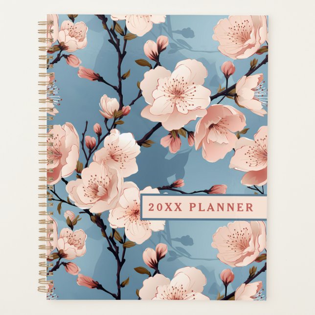Planificador floral de flores de melocotón (Anverso)
