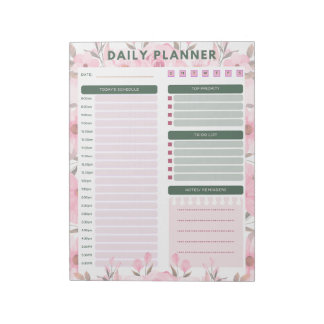 planificador floral diario Cuaderno