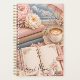 Planificador Floral Editable de Día Lluvioso Acoge