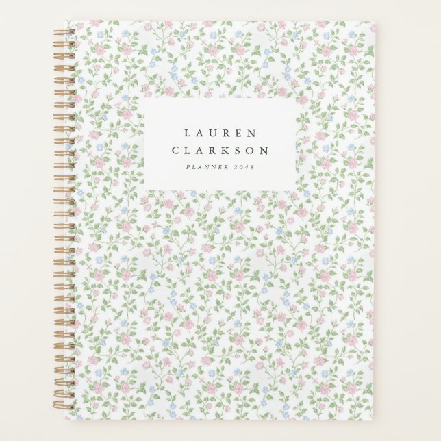 Planificador floral Grandmillennial Ditsy (Anverso)
