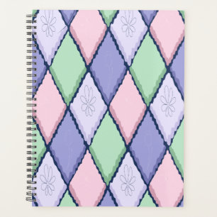 Planificador Floral Pastel Harlequin Diamante Li