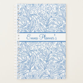Planificador floral personalizado con nombre