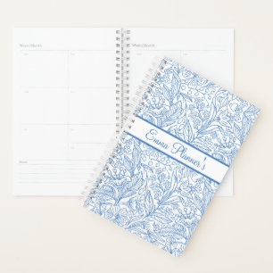 Planificador floral personalizado con nombre