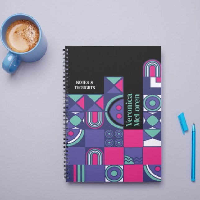 Planificador geométrico DIY: Crea tu propia Moda r (DIY Geometric Planner: Create Your Own Retro Chic Planner
)