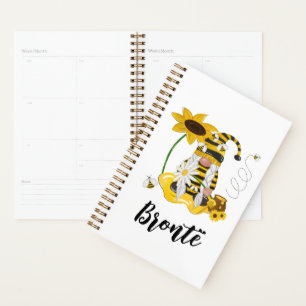 Planificador Gnome Personalizado de Bumble Bee Sun