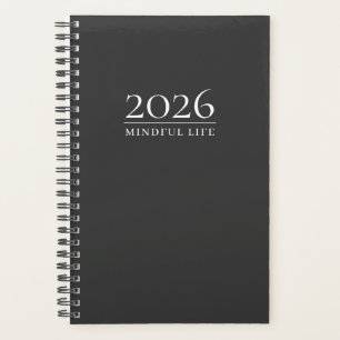 Planificador Gris Carbón 2026   Iniciales Personal