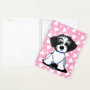 Planificador KiniArt Parti Havanese Hearts