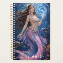 Planificador mágico de sirena Mareena editable Fan