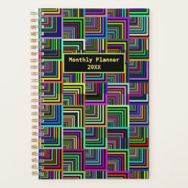 Planificador mensual de ángulo recto