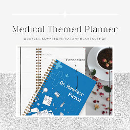 Planificador mensual de tema médico