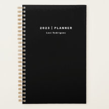 Planificador mensual/semanal en blanco y negro de