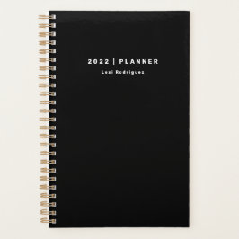 Planificador mensual/semanal en blanco y negro de