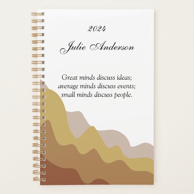 Planificador minimalista de Boho (Anverso)