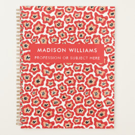 Planificador minimalista de flores modernas