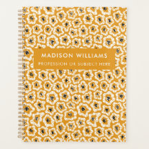 Planificador minimalista de flores modernas