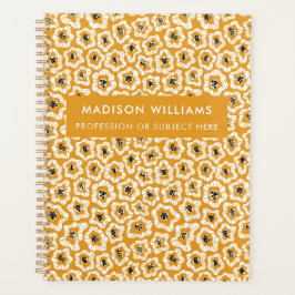 Planificador minimalista de flores modernas