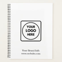 Planificador moderno minimalista con logotipo corp