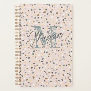 Planificador Monograma Terrazzo Personalizado