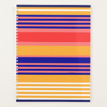 Planificador ORGANIZADOR AMARILLO AZUL STRIPED
