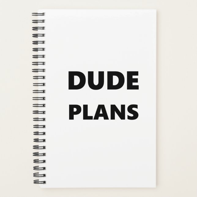 Planificador Para Hombres Amigo Planea Diseño Blan (Anverso)