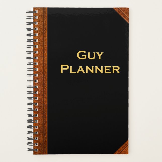Planificador Para Hombres Guy Planner Estilo Vinta (Anverso)