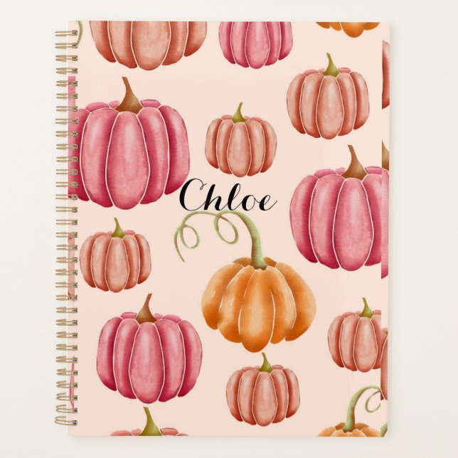 PLANIFICADOR para otoño+otoño, calabazas (Anverso)