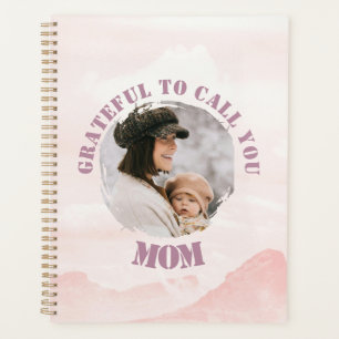 Planificador Pastel Rosa Personalizado para Mamá