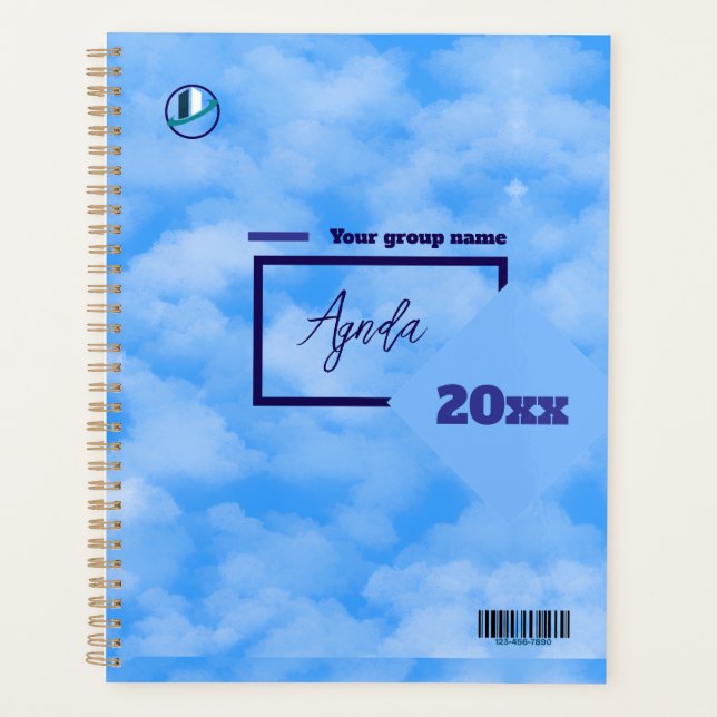 Planificador personalizable de agradecimiento & Lo (Anverso)