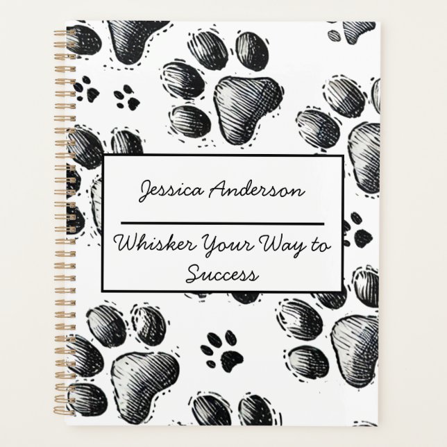 Planificador Personalizable para Amantes de Gatos  (Anverso)