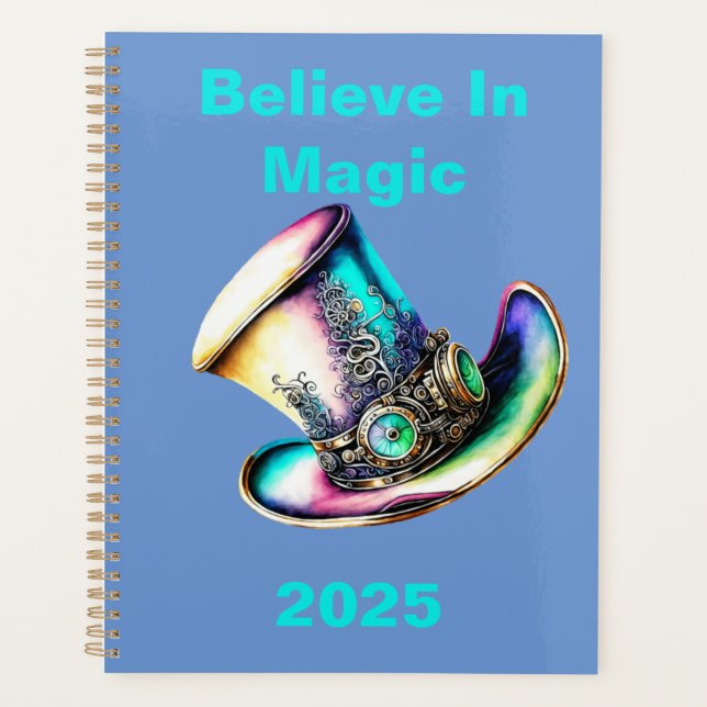 Planificador personalizado "Believe In Magic" 2025 (Anverso)