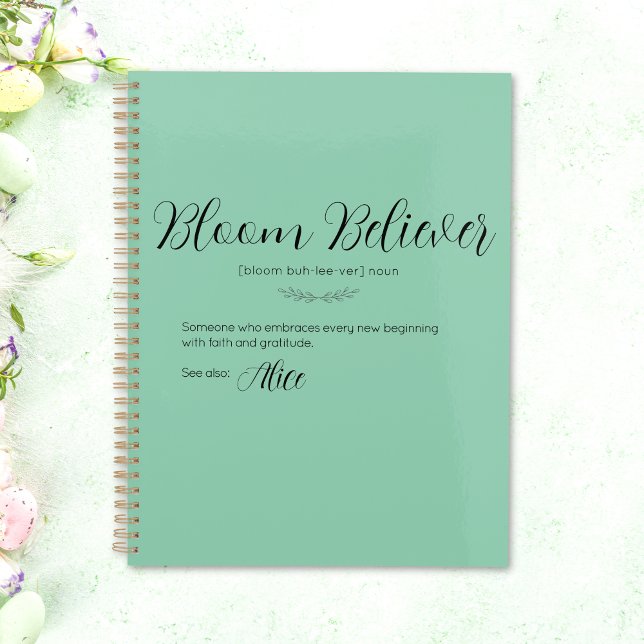 Planificador Personalizado 'Bloom Believer' (Personalized Bloom Believer Planner)